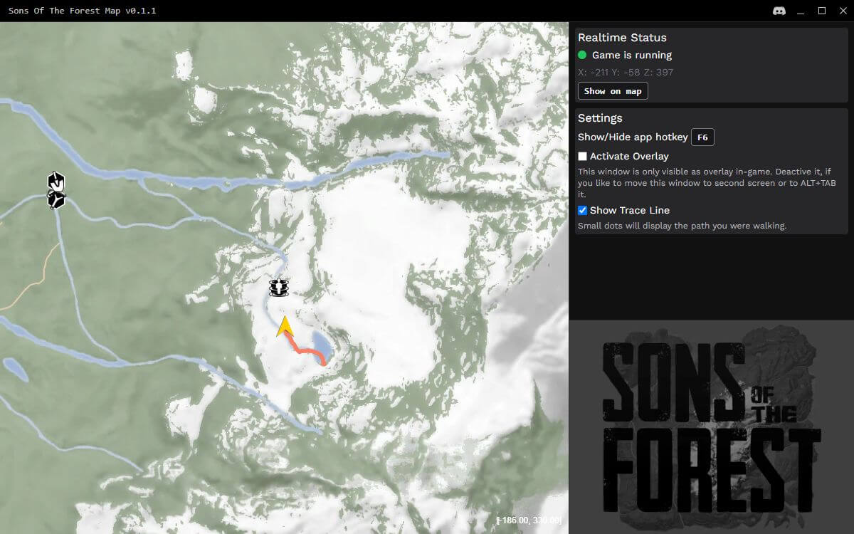 Sons of the forest map