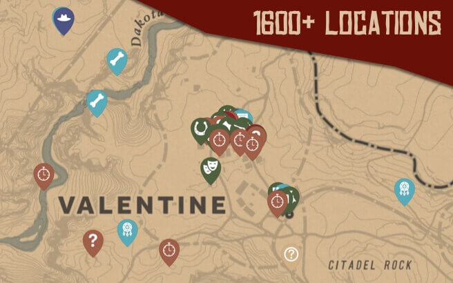 RDR2 Map screenshot image