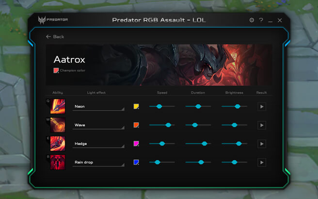 Predator RGB Assault LOL screenshot image
