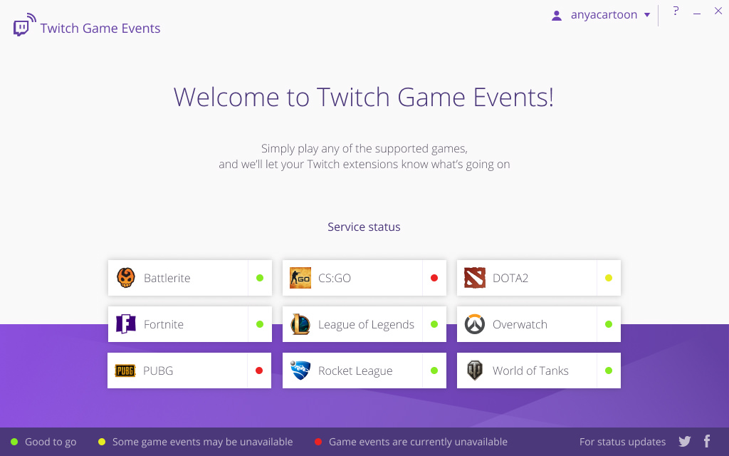 Twitch Game Events screenshot image