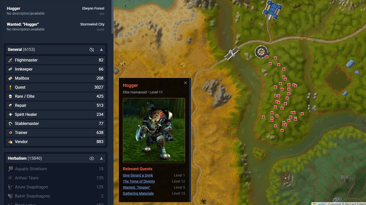 WoW Interactive Map