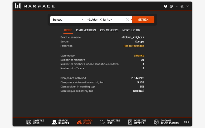 Warface Tracker screenshot image