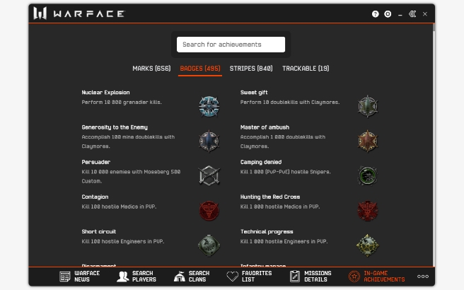 Warface Tracker screenshot image