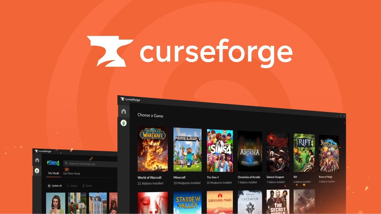 Curseforge desktop app on overwolf