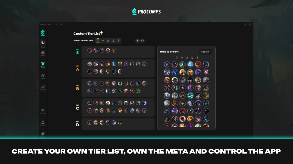 ProComps - Desktop App on Overwolf